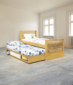 Dayville Light Oak Bed - Ornate Home