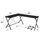 Dazenus Black Computer Desk - Ornate Home