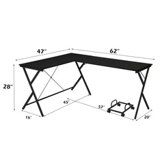 Dazenus Black Computer Desk - Ornate Home