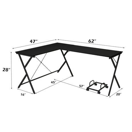 Dazenus Black Computer Desk - Ornate Home