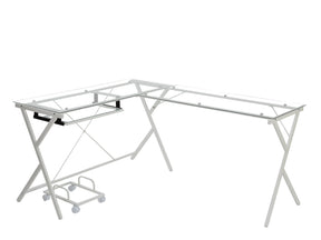 Dazenus Clear Glass Computer Desk - Ornate Home