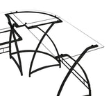 Dazenus Glass Computer Desk - Ornate Home