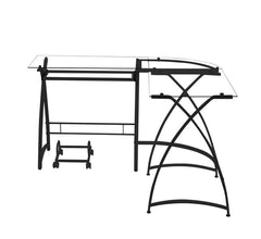 Dazenus Glass Computer Desk - Ornate Home