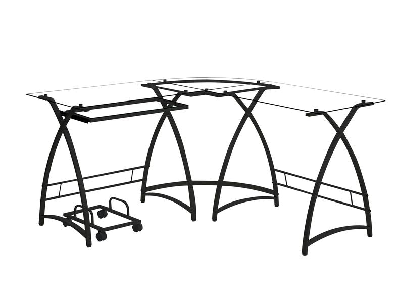 Dazenus Glass Computer Desk - Ornate Home