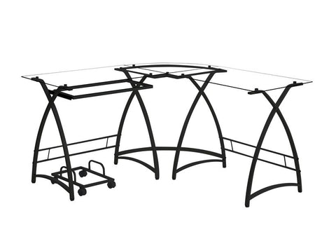 Dazenus Glass Computer Desk - Ornate Home