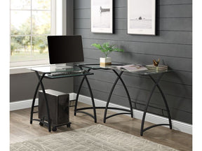 Dazenus Glass Computer Desk - Ornate Home