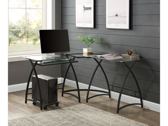 Dazenus Glass Computer Desk - Ornate Home