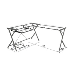 Dazenus Silver Computer Desk - Ornate Home