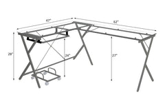 Dazenus Silver Computer Desk - Ornate Home