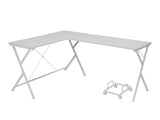 Dazenus White Composite Wood Computer Desk - Ornate Home