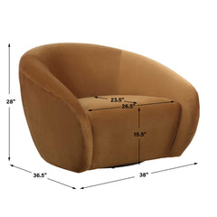 DeSoto Brown Hazelnut Swivel Chair - Ornate Home