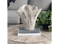 Deacon Large White Coral Sculpture - Ornate Home