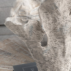 Deacon Large White Coral Sculpture - Ornate Home