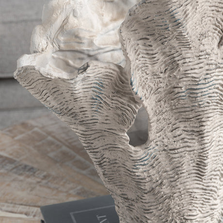 Deacon Large White Coral Sculpture - Ornate Home