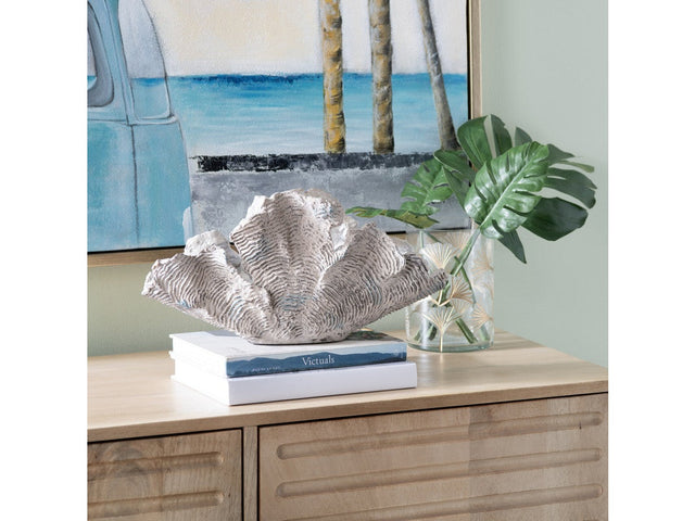 Deacon Medium Cream Coral Sculpture - Ornate Home