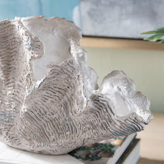 Deacon Medium Cream Coral Sculpture - Ornate Home