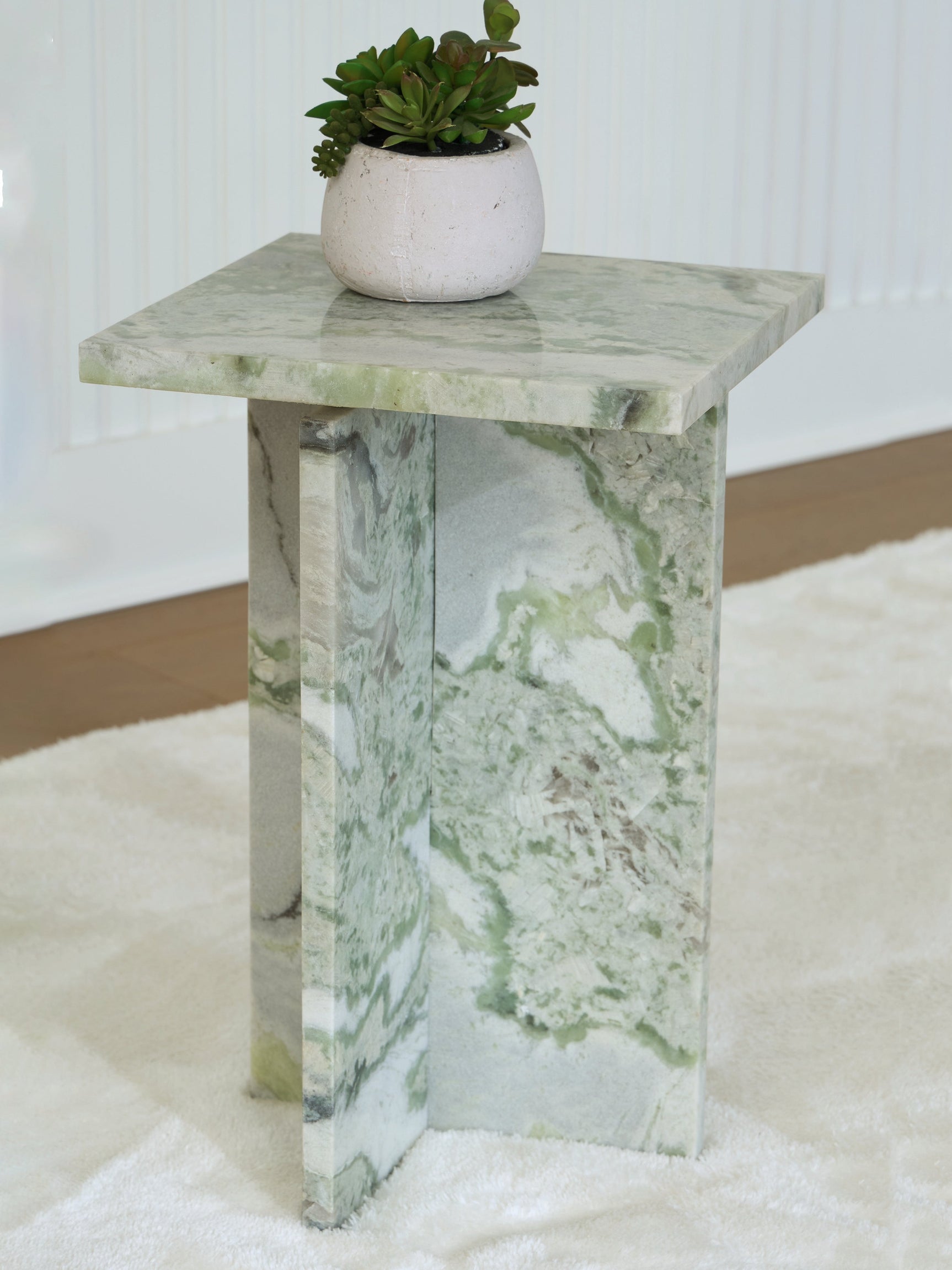 Deaconwell White/Green Accent Table (Online Special Price) - Ornate Home