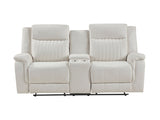 Dean Beige Double Reclining Loveseat - Ornate Home