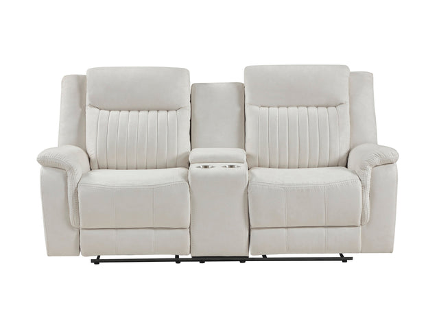 Dean Beige Double Reclining Loveseat - Ornate Home