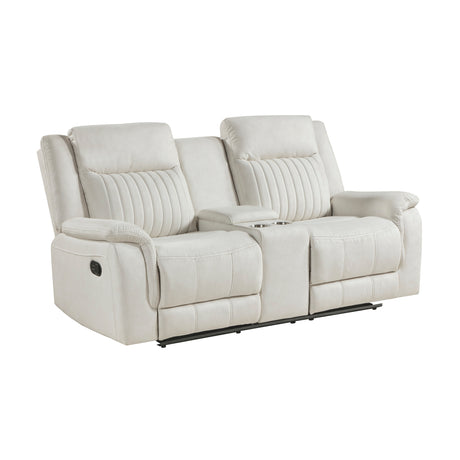 Dean Beige Double Reclining Loveseat - Ornate Home