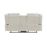 Dean Beige Double Reclining Loveseat - Ornate Home