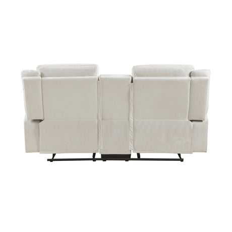 Dean Beige Double Reclining Loveseat - Ornate Home
