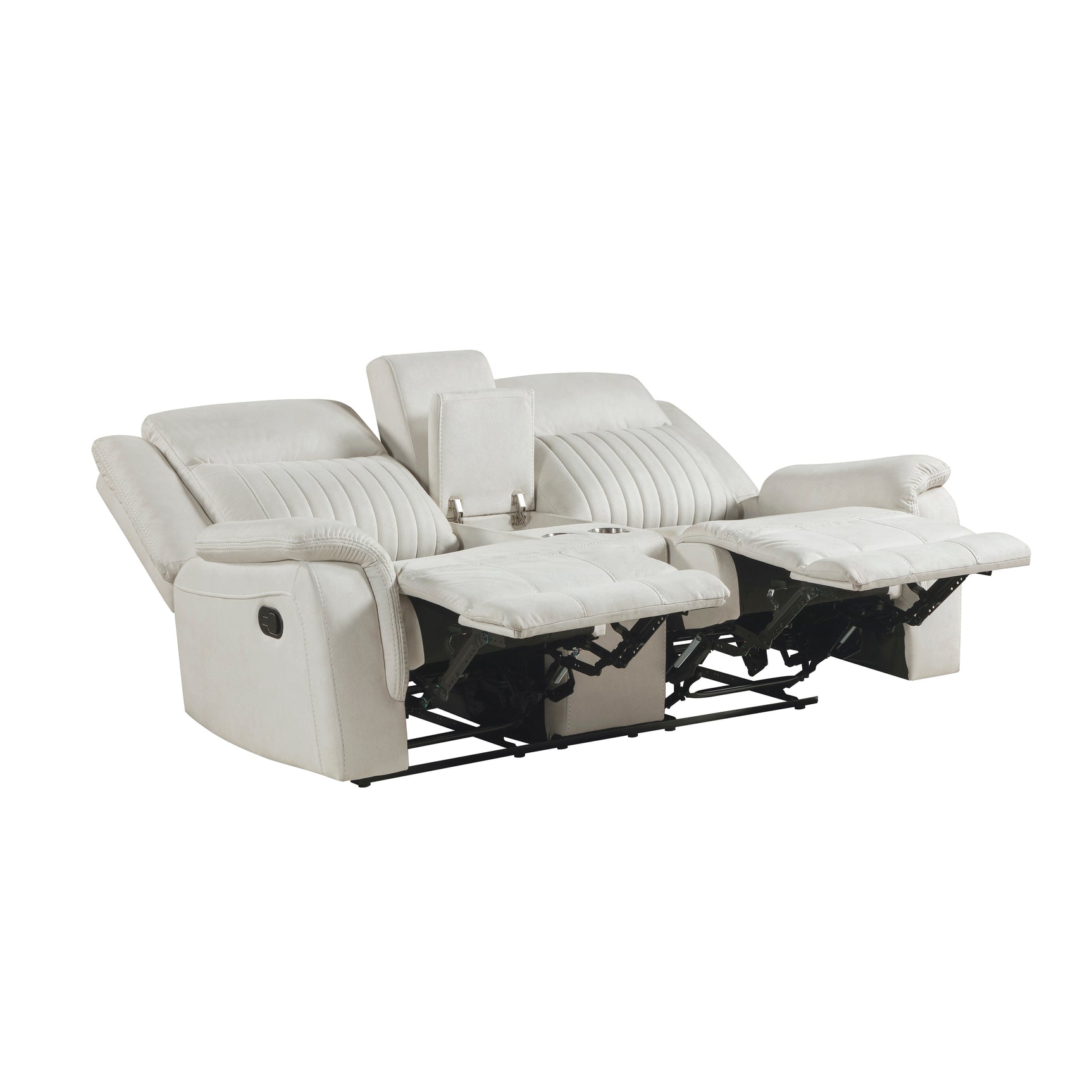 Dean Beige Double Reclining Loveseat - Ornate Home