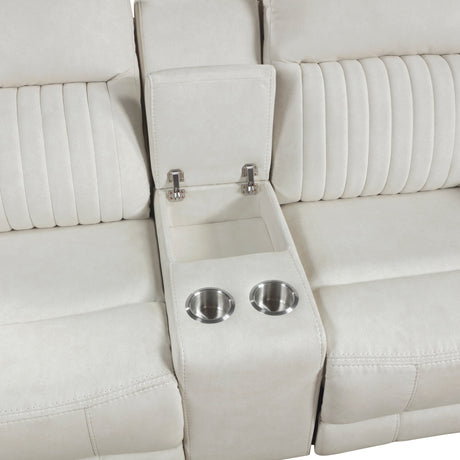 Dean Beige Double Reclining Loveseat - Ornate Home