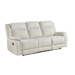 Dean Beige Double Reclining Sofa - Ornate Home