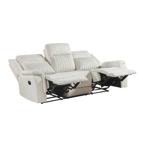 Dean Beige Double Reclining Sofa - Ornate Home