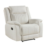 Dean Beige Reclining Chair - Ornate Home