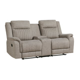 Dean Dove Double Reclining Loveseat - Ornate Home