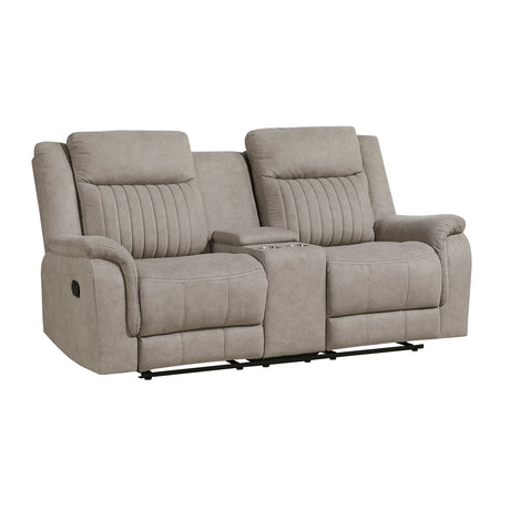Dean Dove Double Reclining Loveseat - Ornate Home