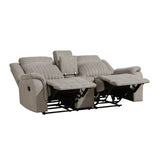 Dean Dove Double Reclining Loveseat - Ornate Home