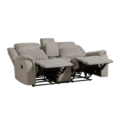Dean Dove Double Reclining Loveseat - Ornate Home