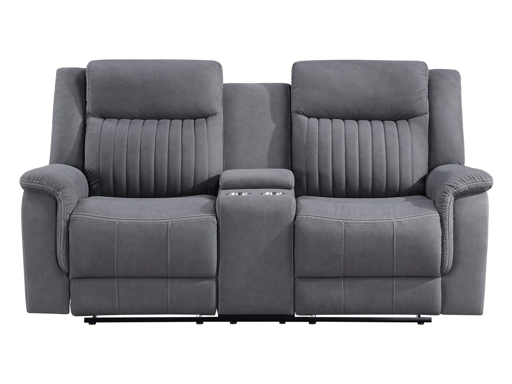 Dean Gray Double Reclining Loveseat - Ornate Home