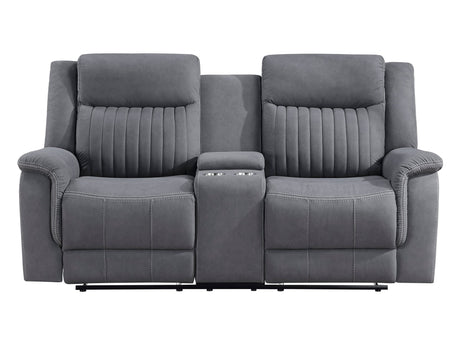 Dean Gray Double Reclining Loveseat - Ornate Home