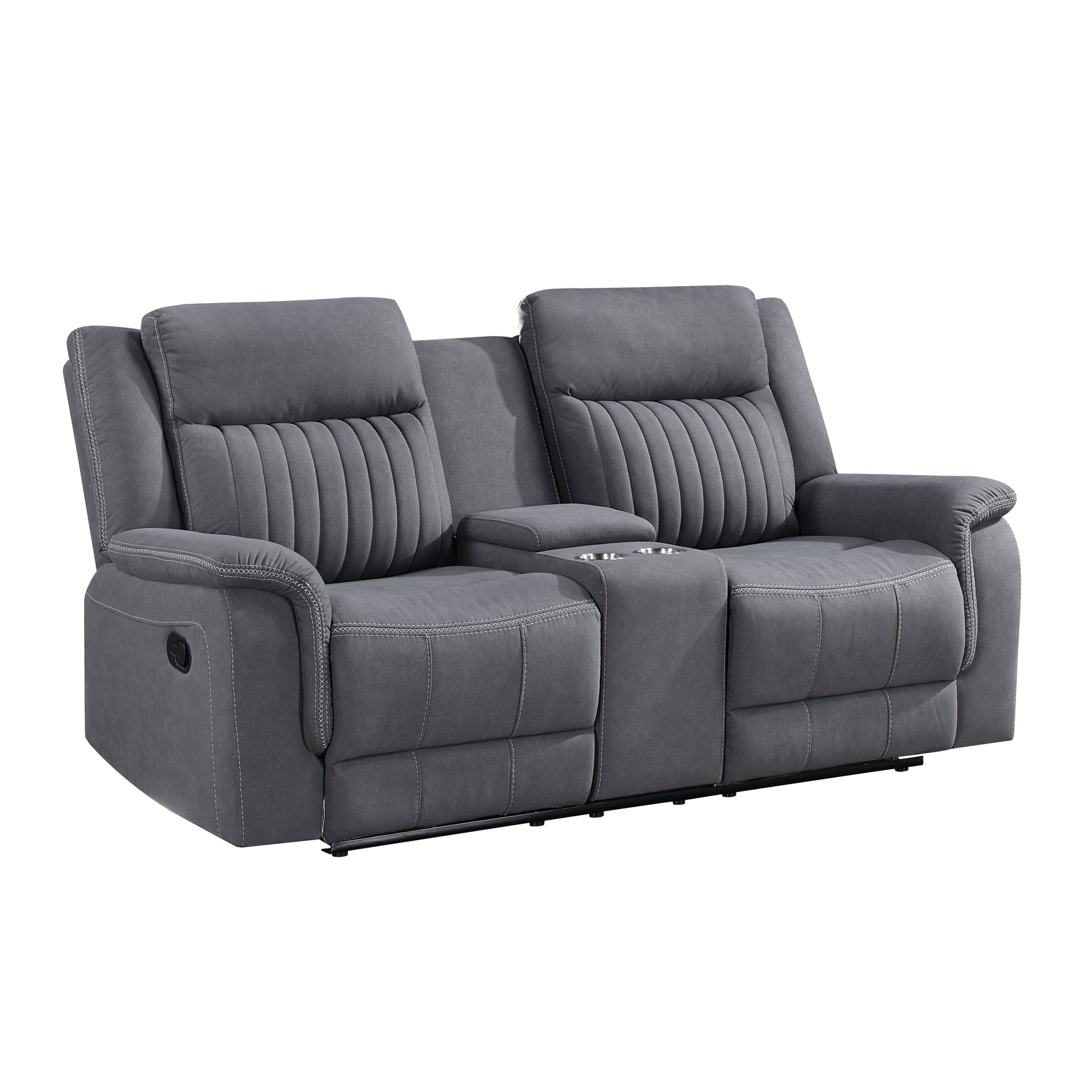 Dean Gray Double Reclining Loveseat - Ornate Home