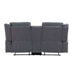 Dean Gray Double Reclining Loveseat - Ornate Home