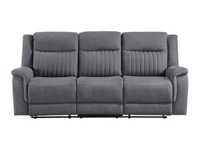 Dean Gray Double Reclining Sofa - Ornate Home