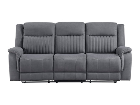 Dean Gray Double Reclining Sofa - Ornate Home