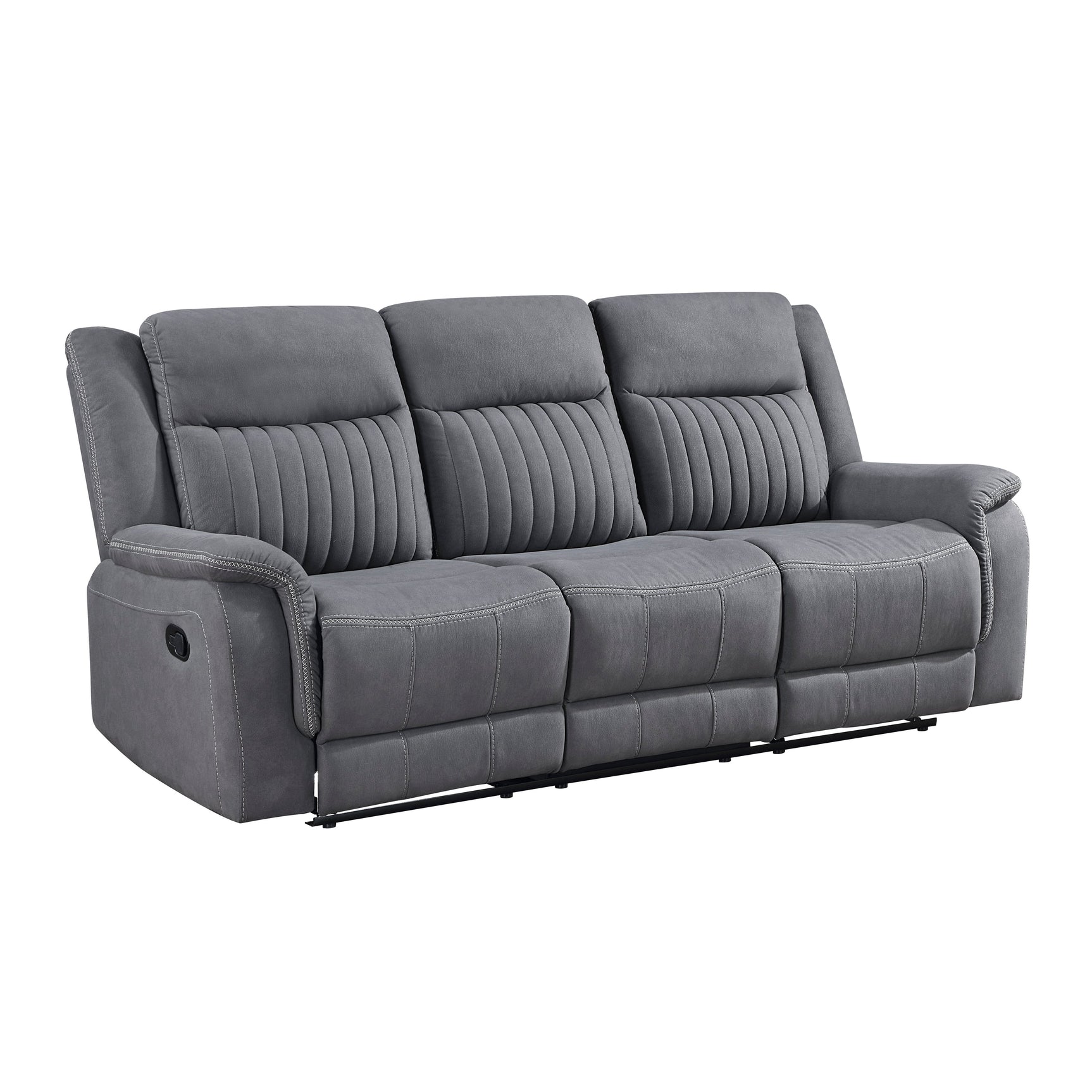 Dean Gray Double Reclining Sofa - Ornate Home