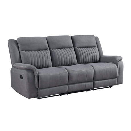 Dean Gray Double Reclining Sofa - Ornate Home