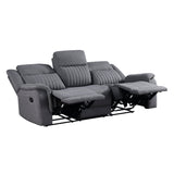 Dean Gray Double Reclining Sofa - Ornate Home