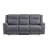 Dean Gray Double Reclining Sofa - Ornate Home