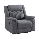 Dean Gray Reclining Chair - Ornate Home
