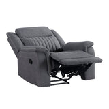 Dean Gray Reclining Chair - Ornate Home