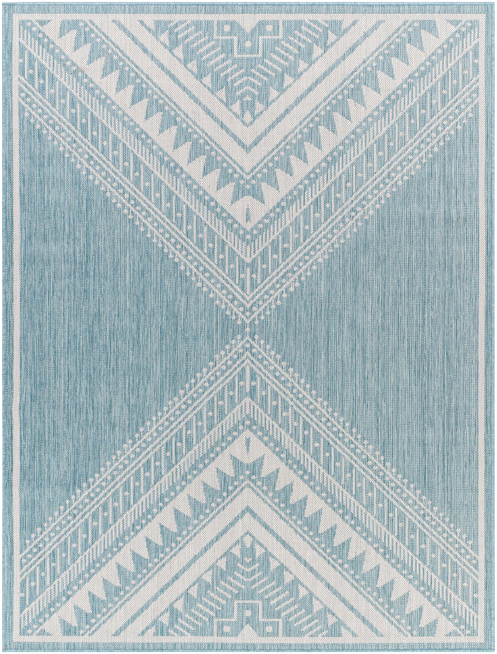 Deana Blue Outdoor Area Rug - Clearance - Ornate Home