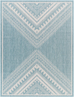 Deana Blue Outdoor Area Rug - Clearance - Ornate Home