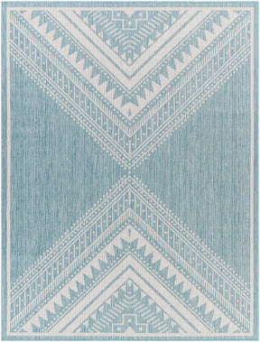 Deana Blue Outdoor Area Rug - Clearance - Ornate Home